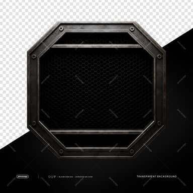 Octagonal Honeycomb Metal Grille PNG Transparent