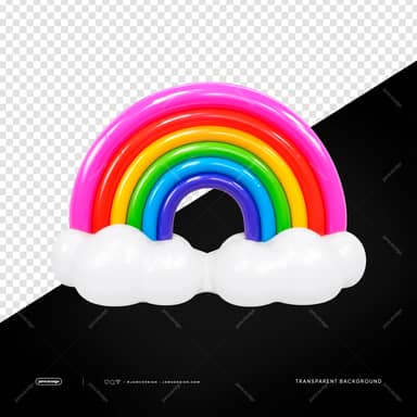 Puffy White Balloon Cloud Isolated