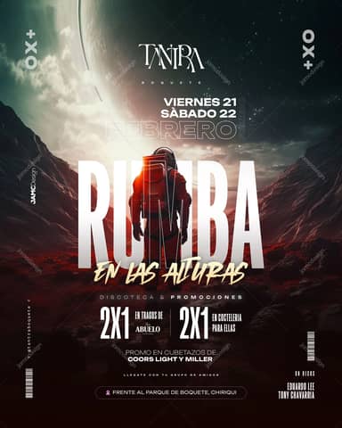 Rumba en las Alturas Modèle de Flyer PSD