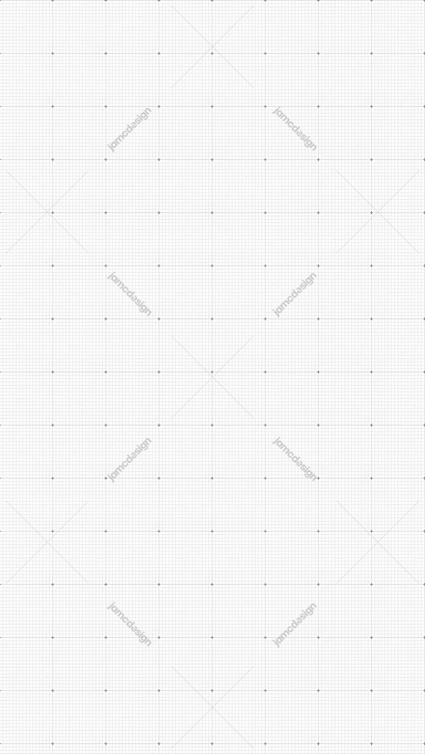 White Millimeter Graph Paper Texture with Cross Grid Marks