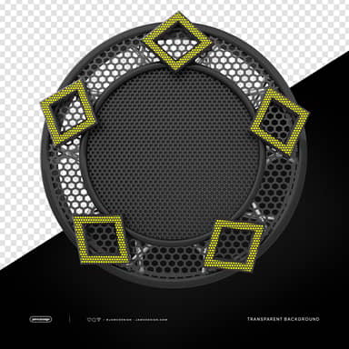Futuristic Circular Stage Frame Transparent Background