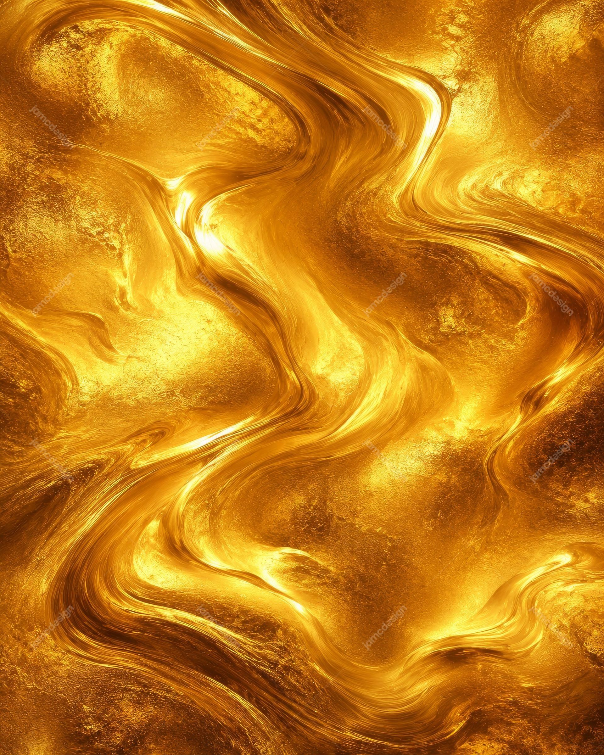Brushed Gold Metal Texture Background