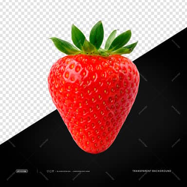 Fresh Red Strawberry PNG Transparent Background