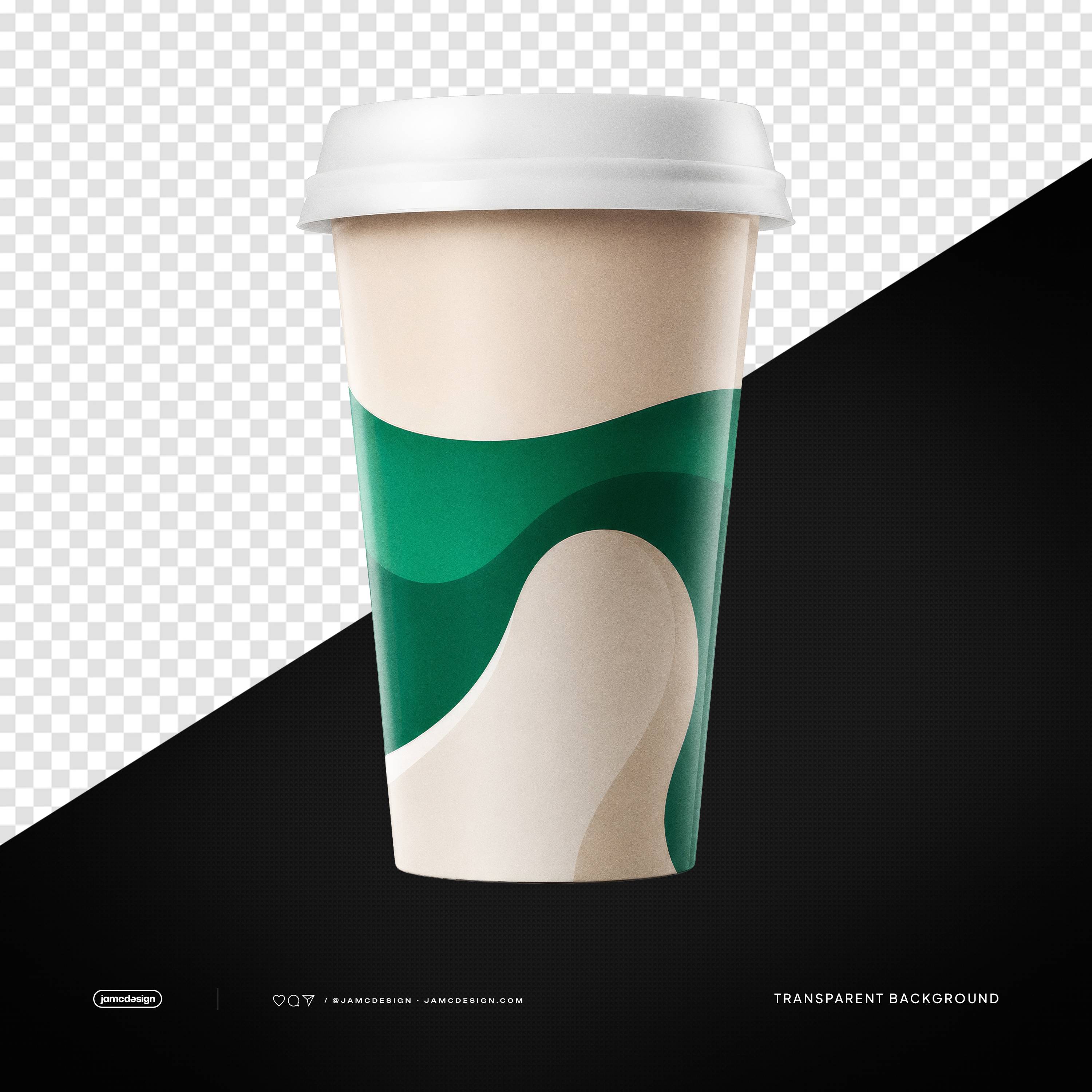 Coffee Latte Paper Cup PNG Transparent Background