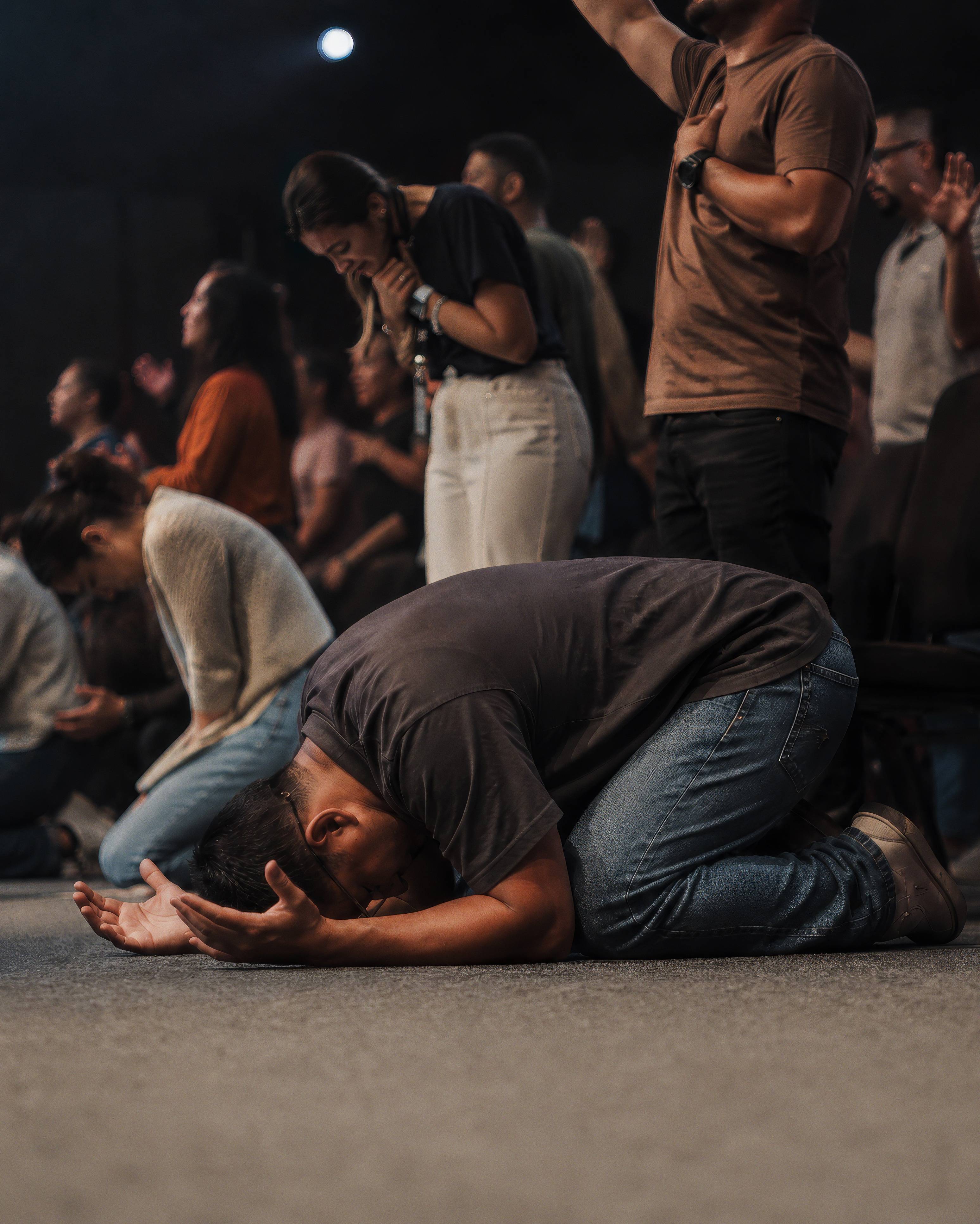 Christian Worship Prayer Meeting Background