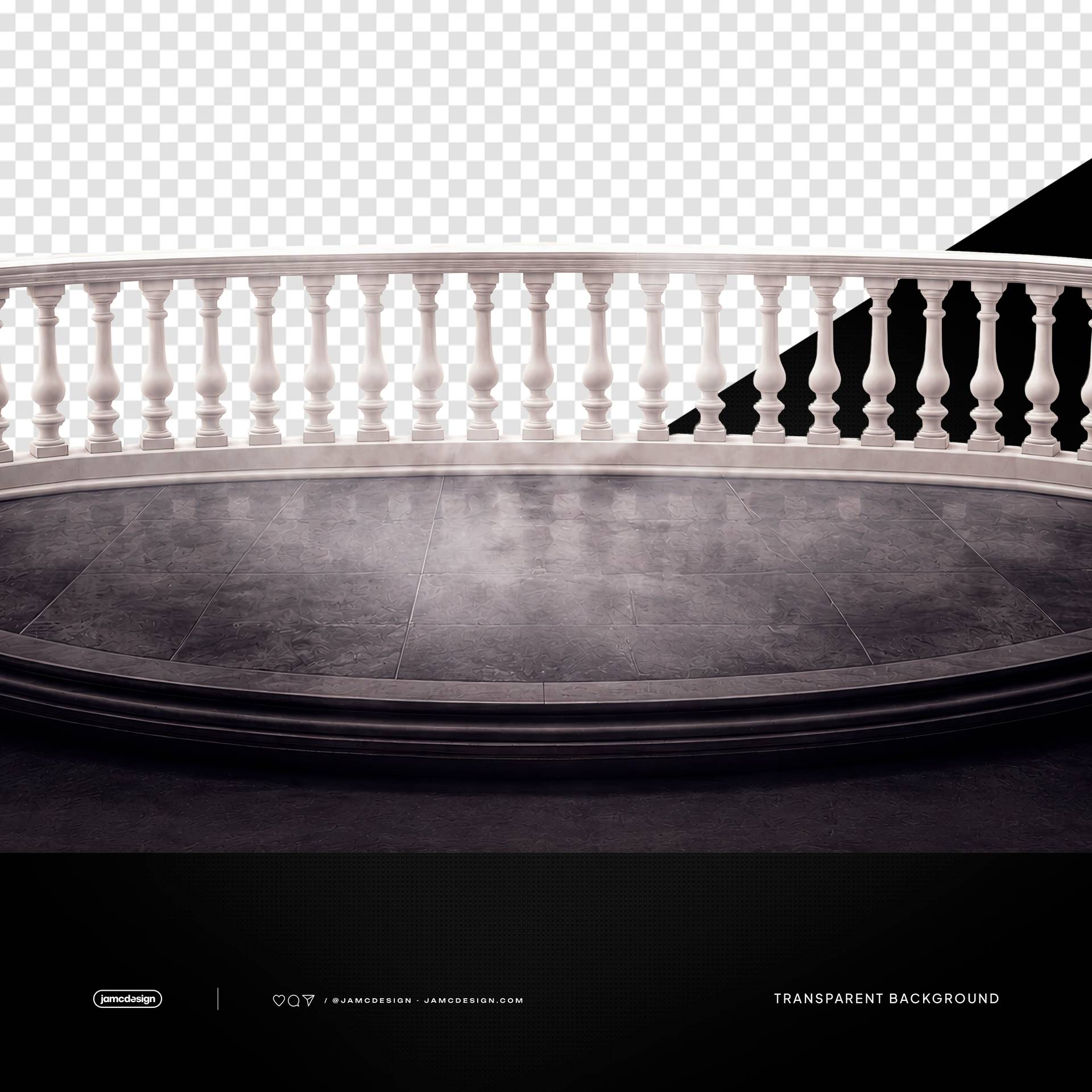 Classical Roman Balcony Terrace PNG Transparent Background