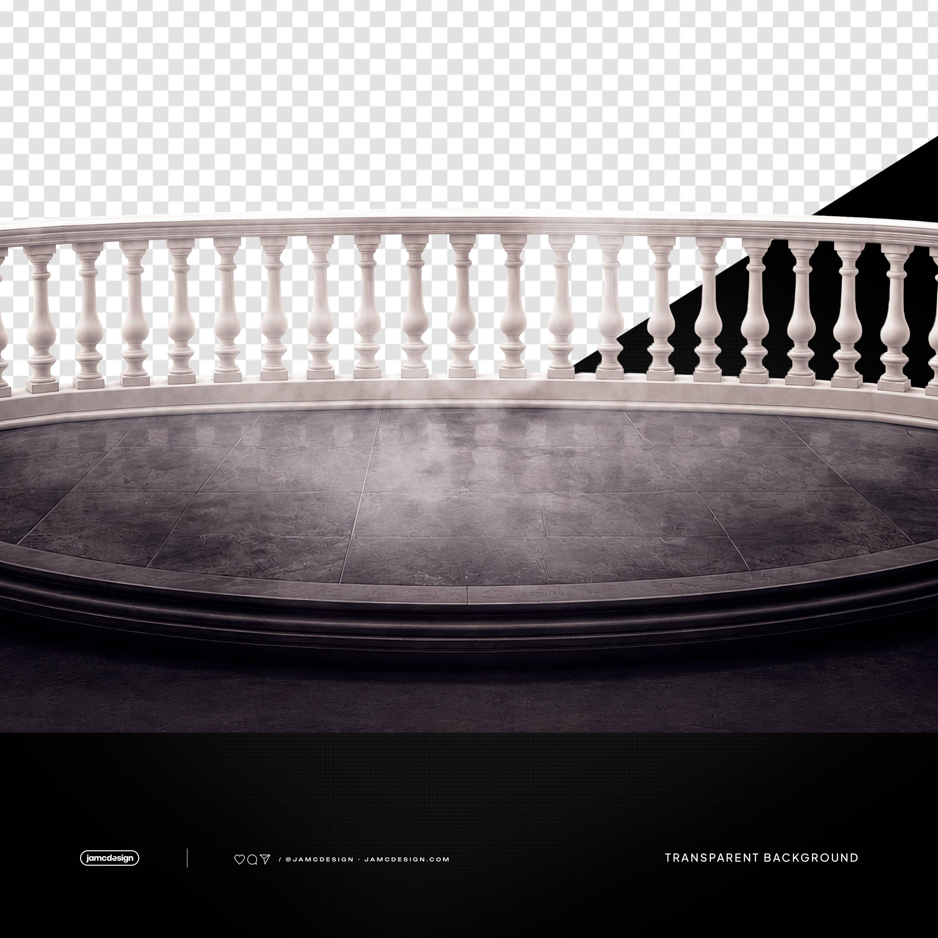 Classical Roman Balcony Terrace PNG Transparent Background