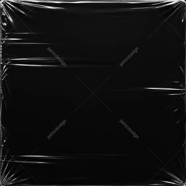Stretched Plastic Wrap With Creases
