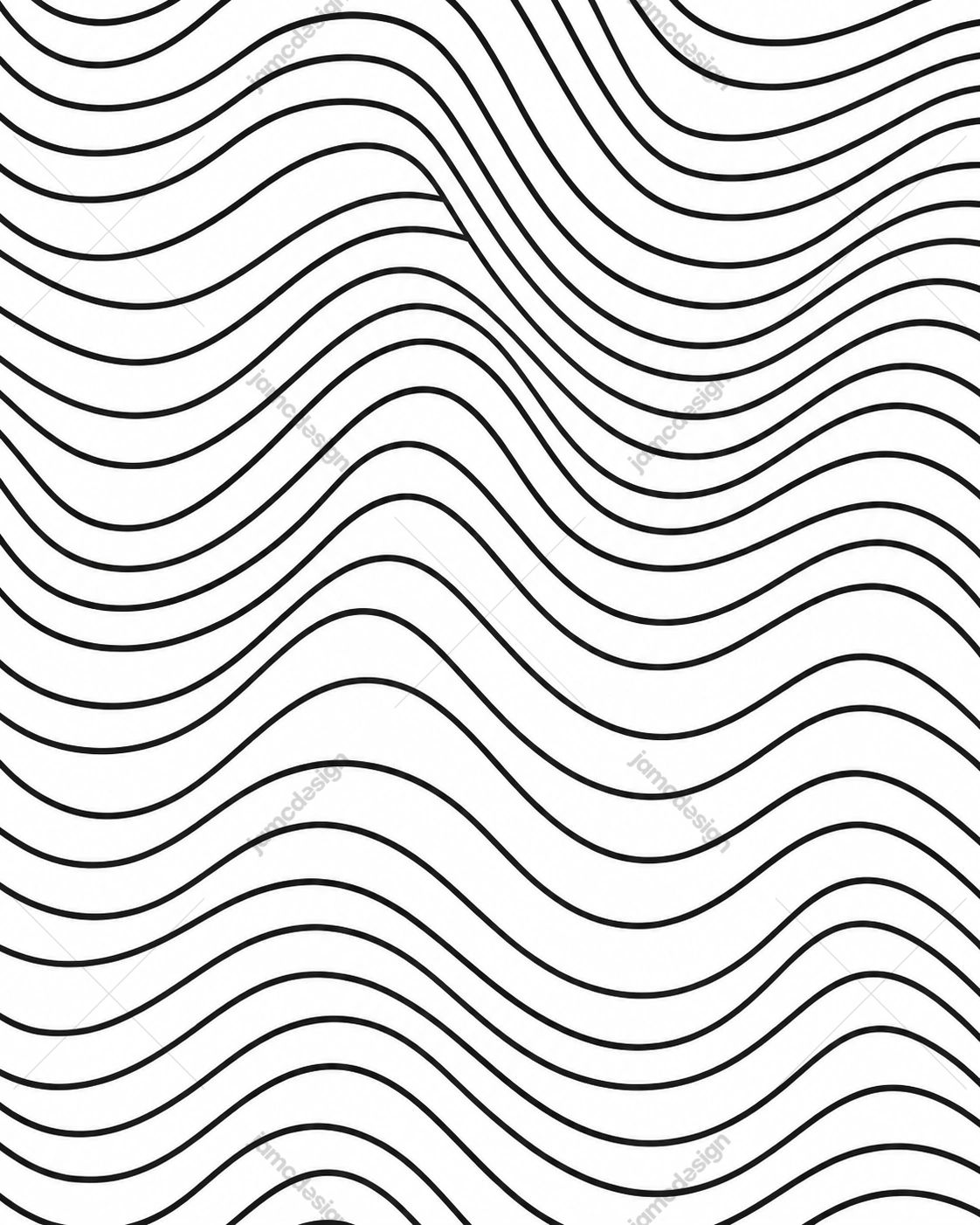 Abstract Black And White Wavy Lines Background. Black and white wavy lines pattern supplied as a PNG