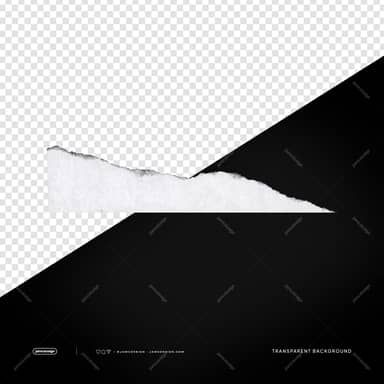 White Torn Paper Triangle Rough Fibrous Edge PNG Transparent