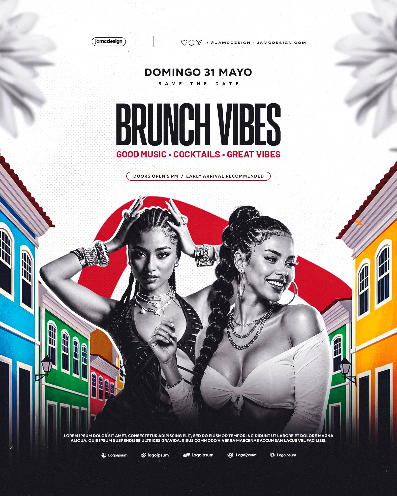 Brunch Vibes Flyer Template PSD Editable