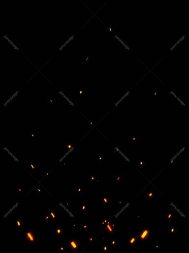 Glowing Orange Spark Trail On Black Background Texture