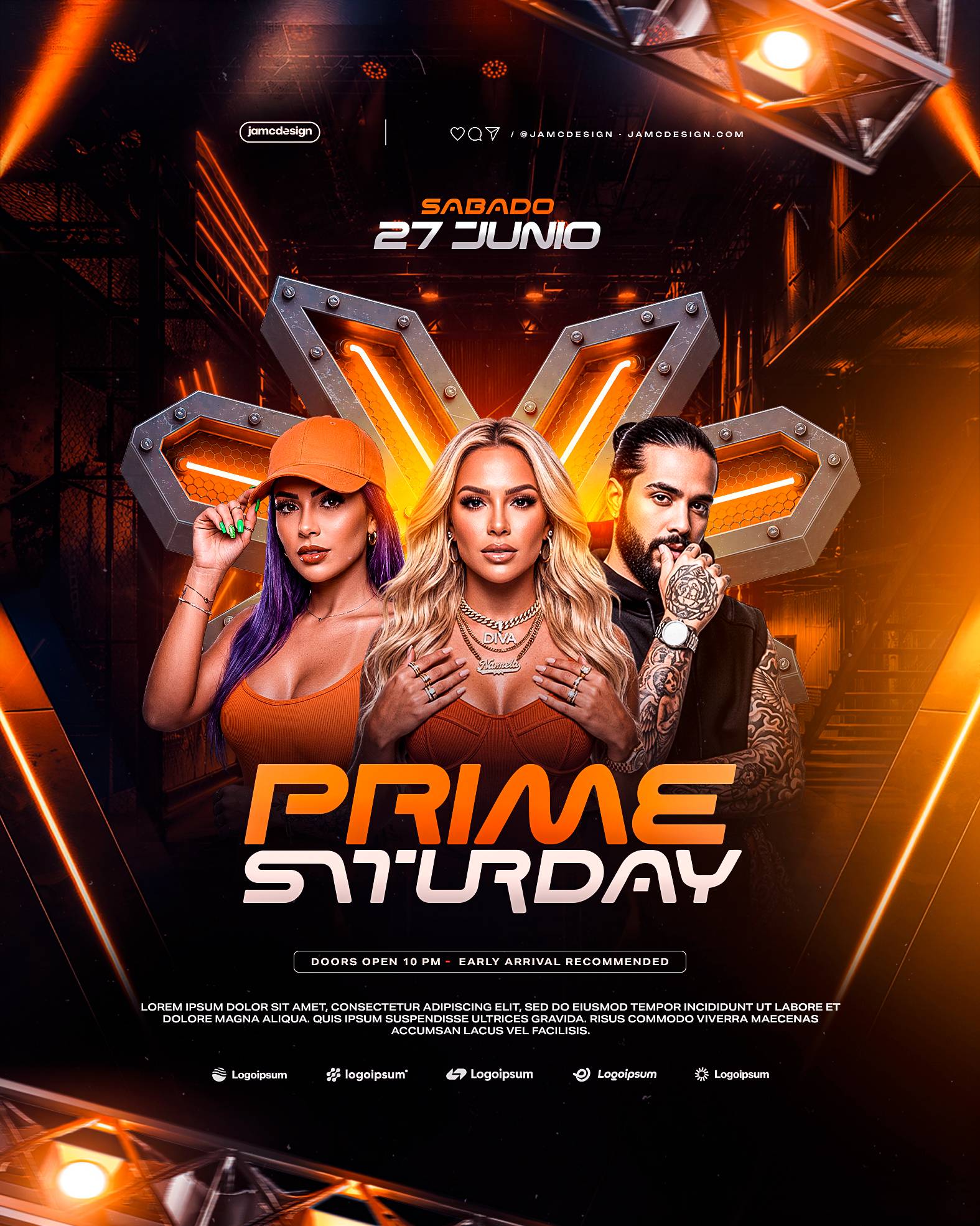 Prime Saturday Flyer Template PSD Editable