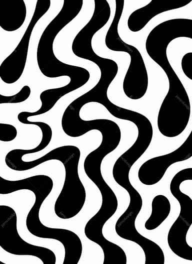 Black And White Abstract Wavy Pattern Background