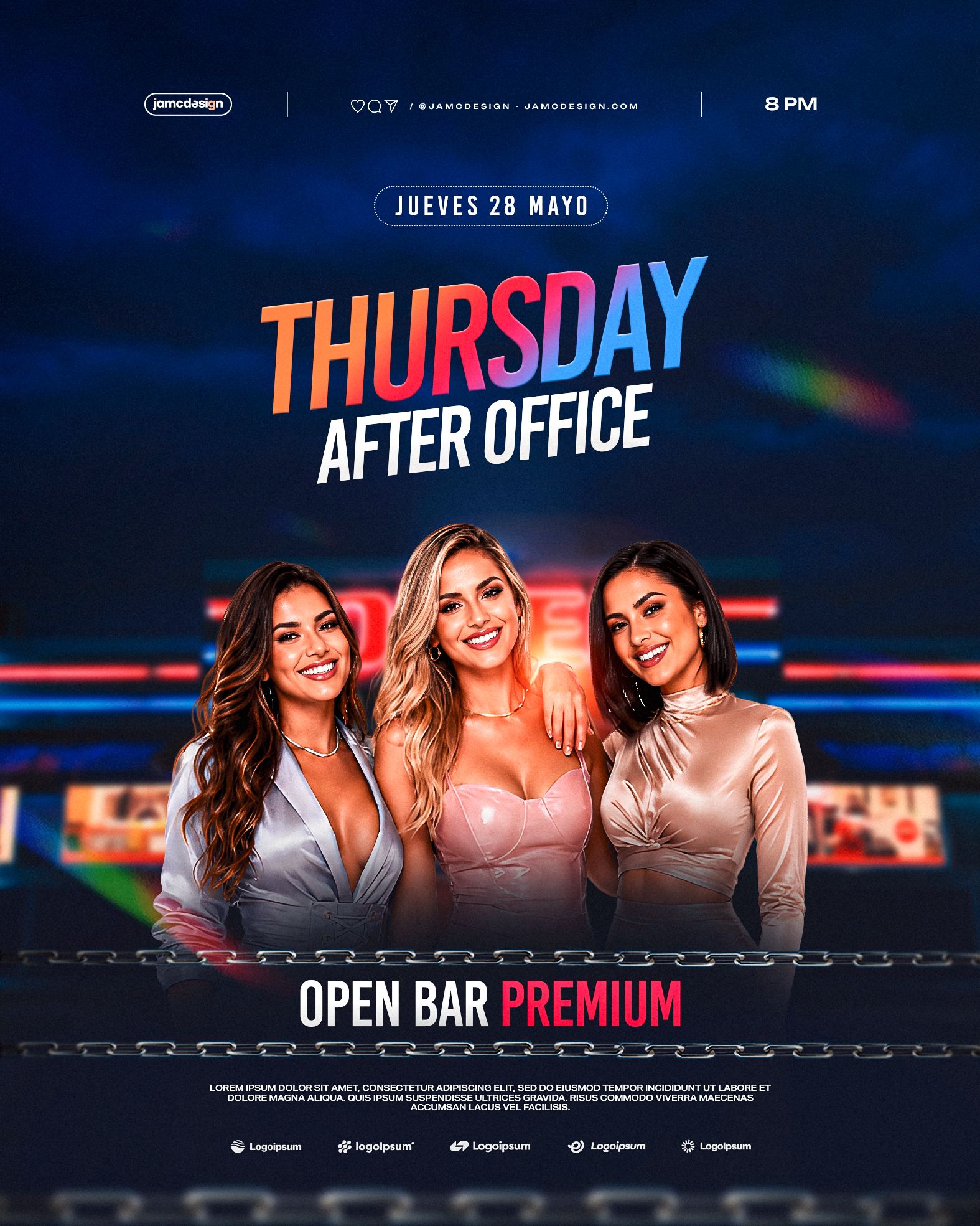 After Office Flyer Template PSD Editable