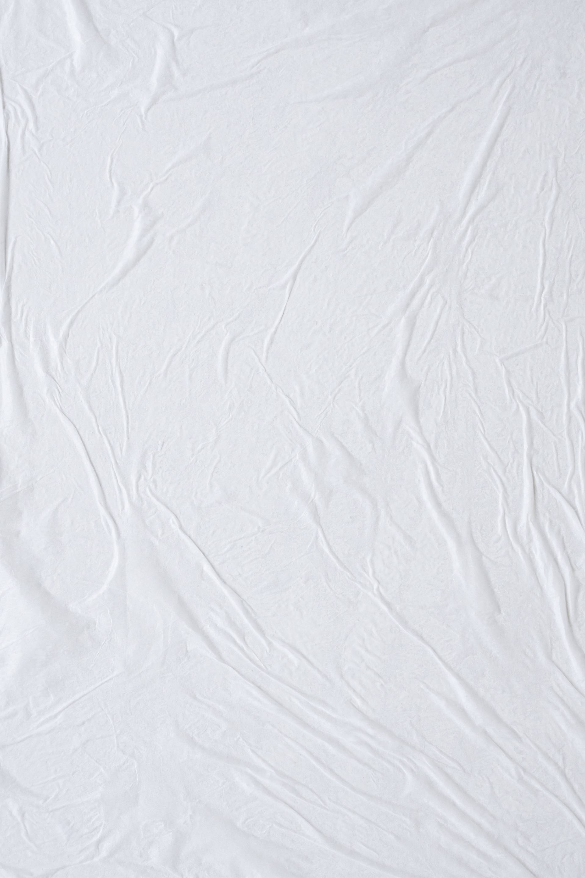 White Linen Wrinkle Texture Background