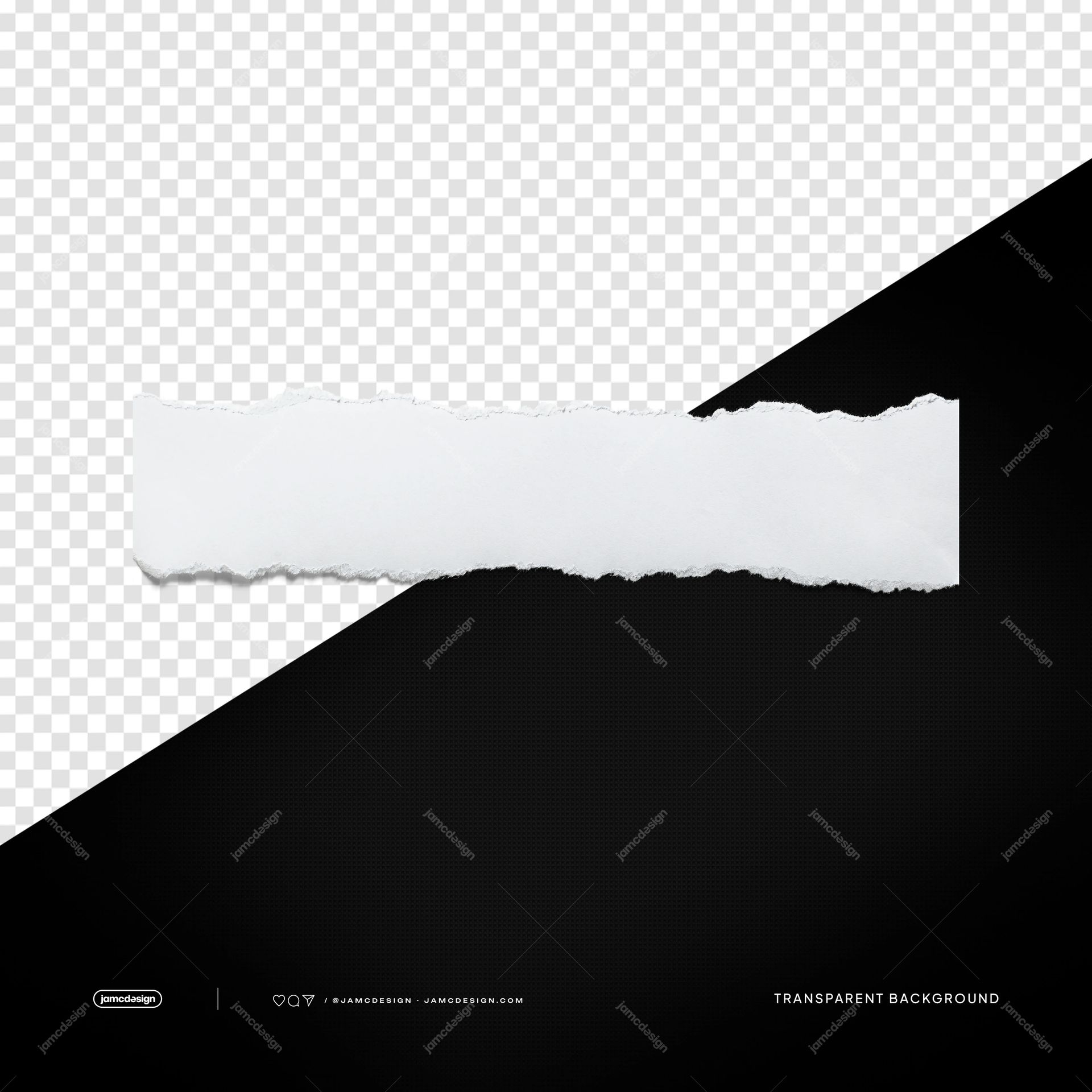 White Wide Torn Paper Strip Jagged Texture Edge PNG Transparent. White wide torn paper strip supplied as a transparent PNG object