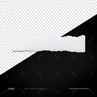 White Wide Torn Paper Strip Jagged Texture Edge PNG Transparent