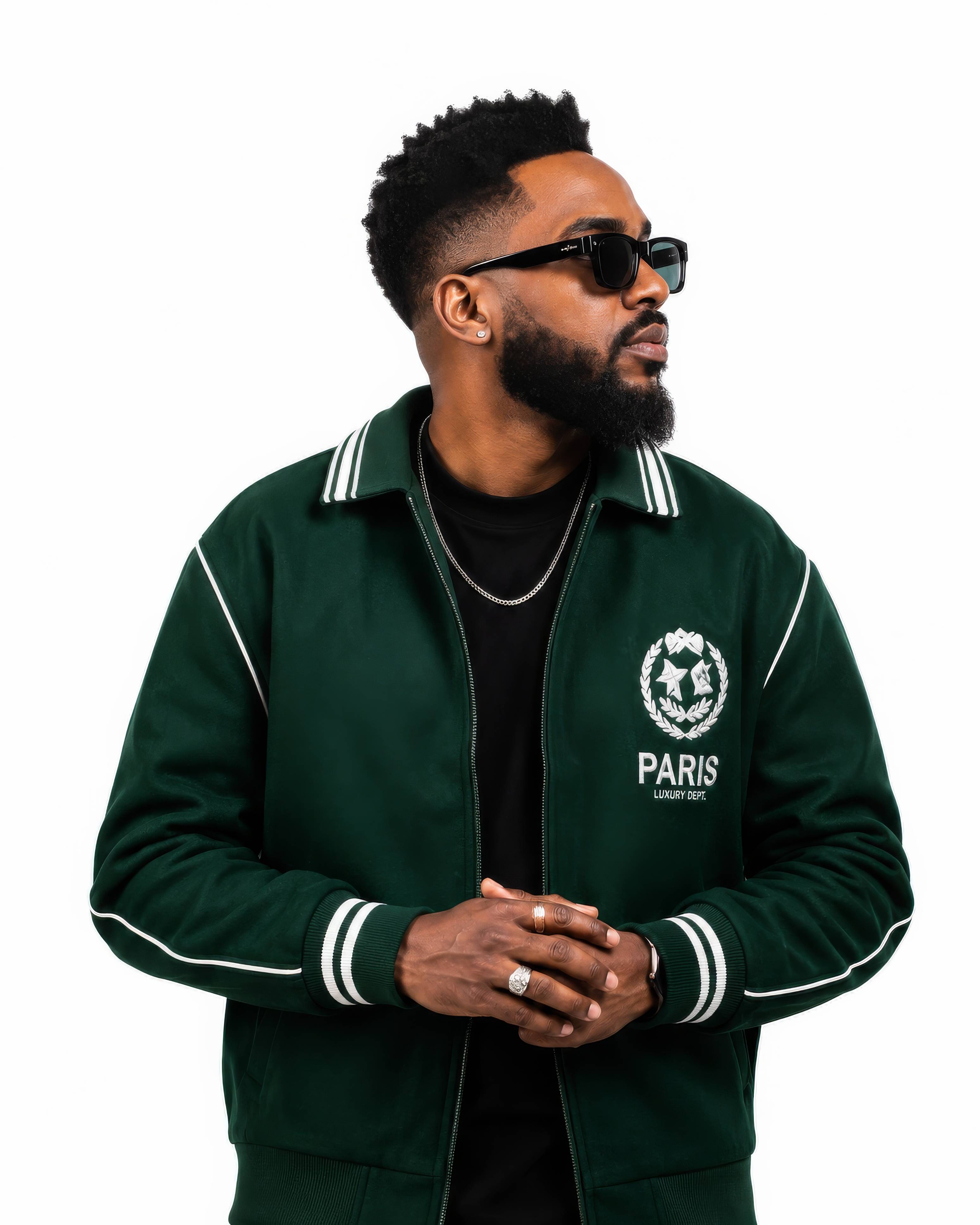 Urban Male Artist with Green Sweatshirt Photography