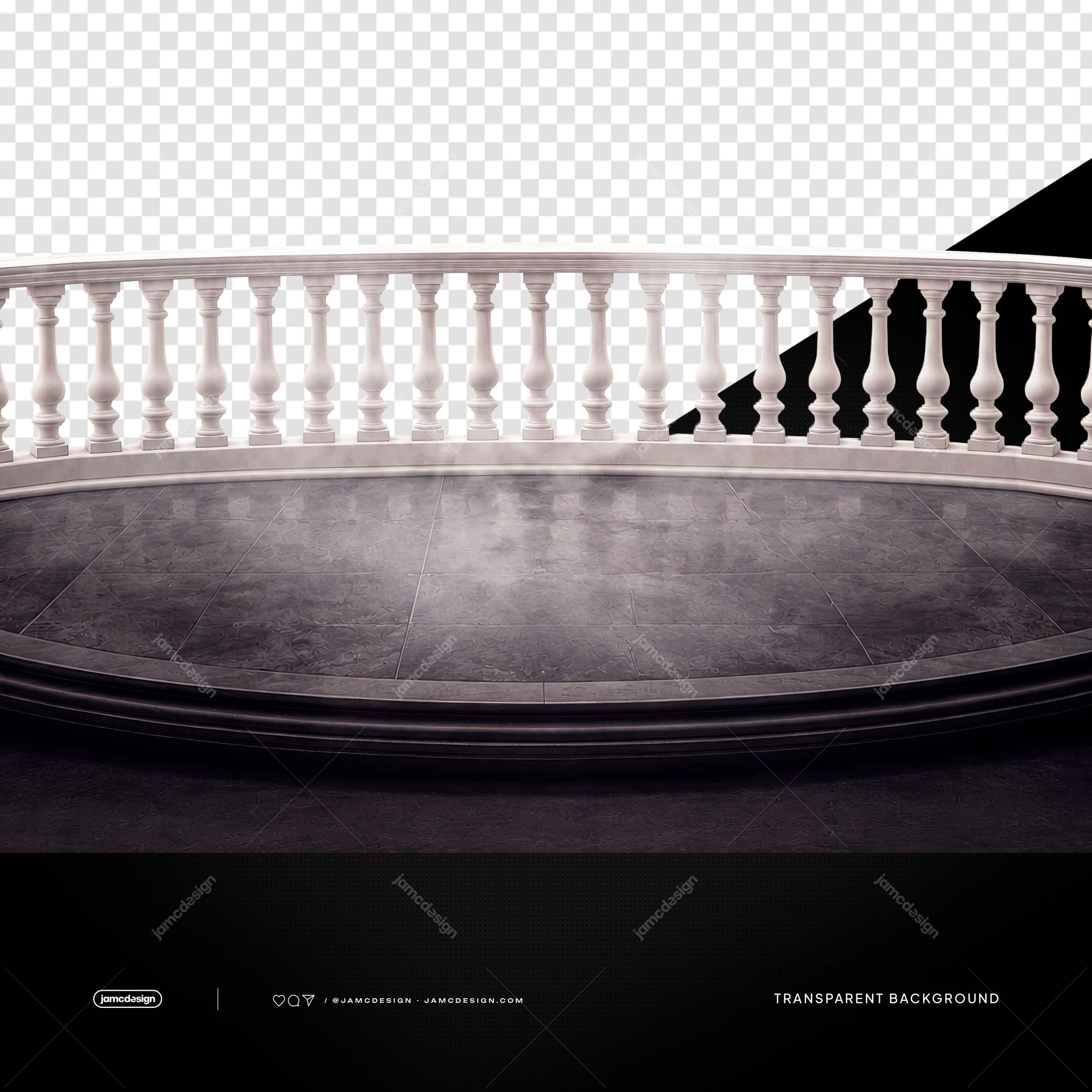 Classical Roman Balcony Terrace PNG Transparent Background