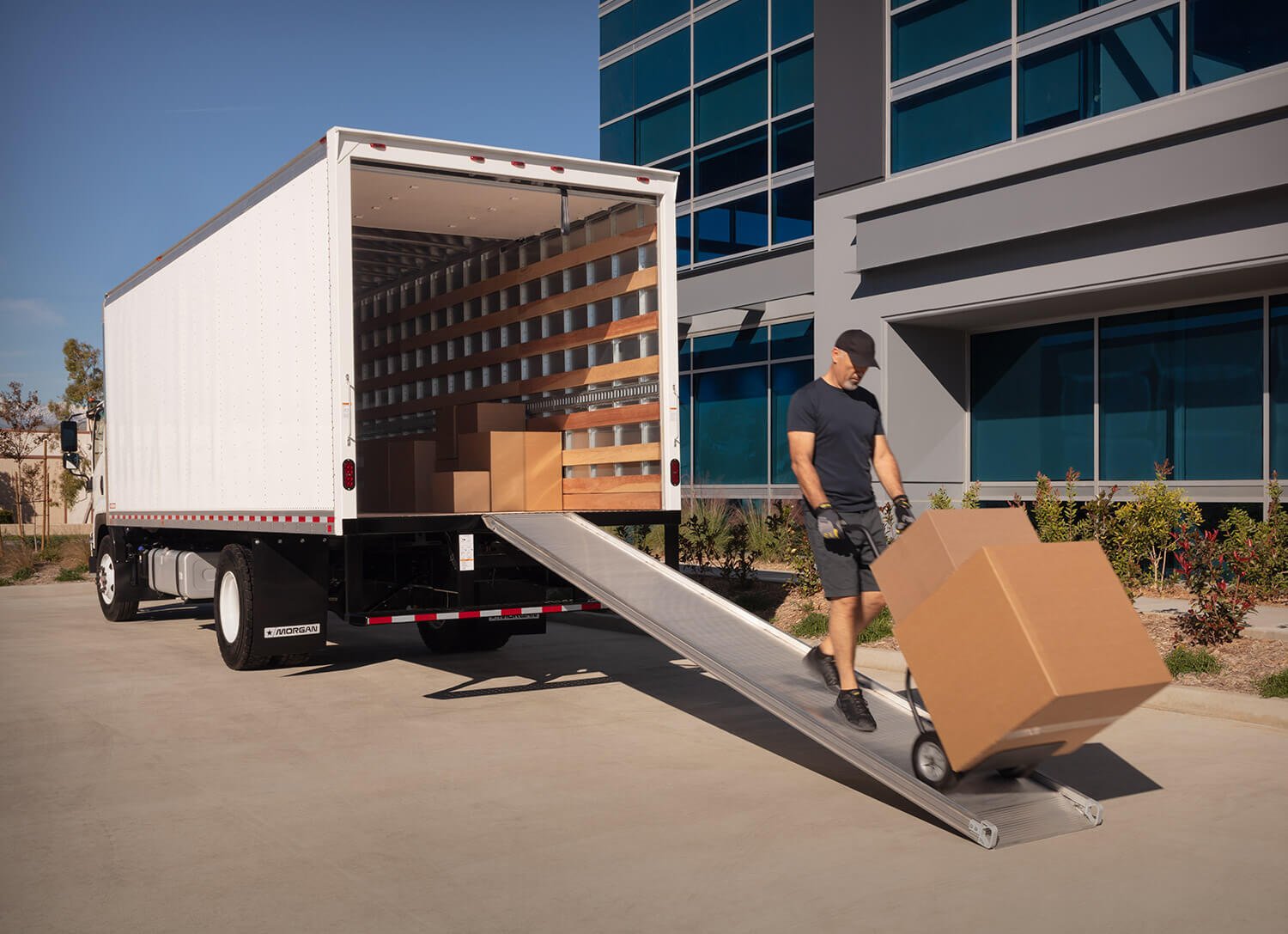 Dry Freight Gold Star - delivering with a walk ramp