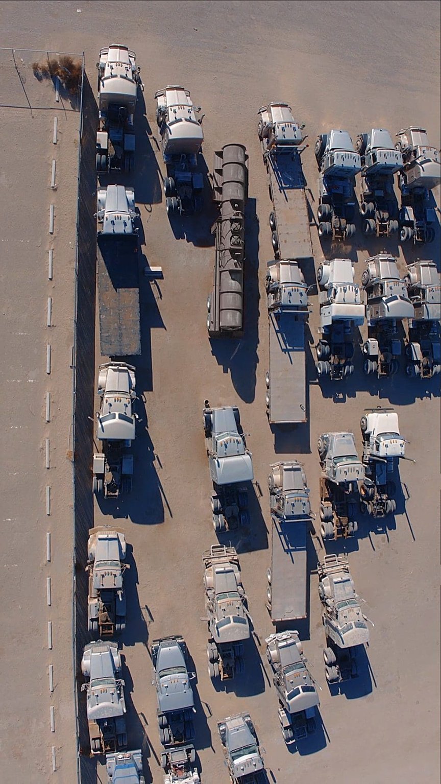 Logistics trucks vertical