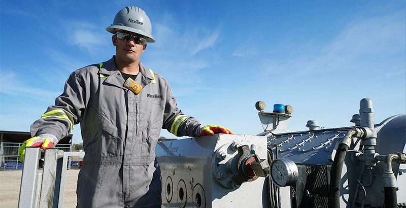 NexTier wireline pumpdown man new sky