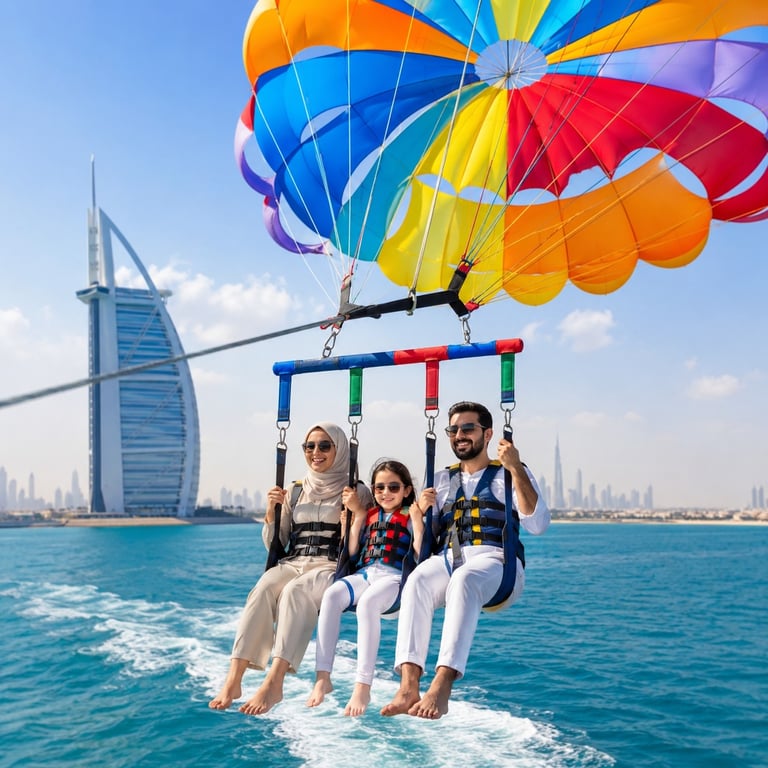 مغامرة الباراسيلينغ في جي بي آر