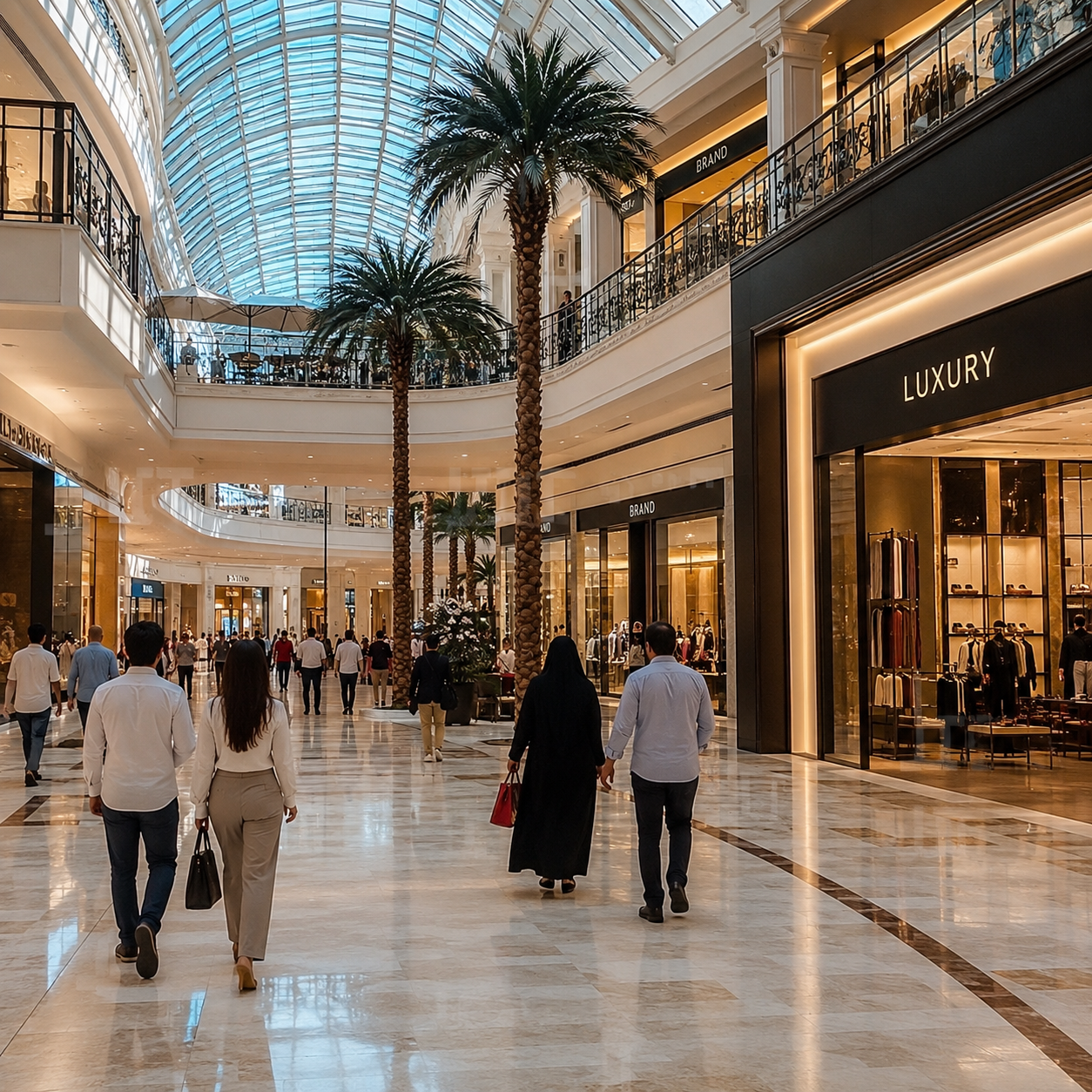 تجربة التسوق في دبي مول