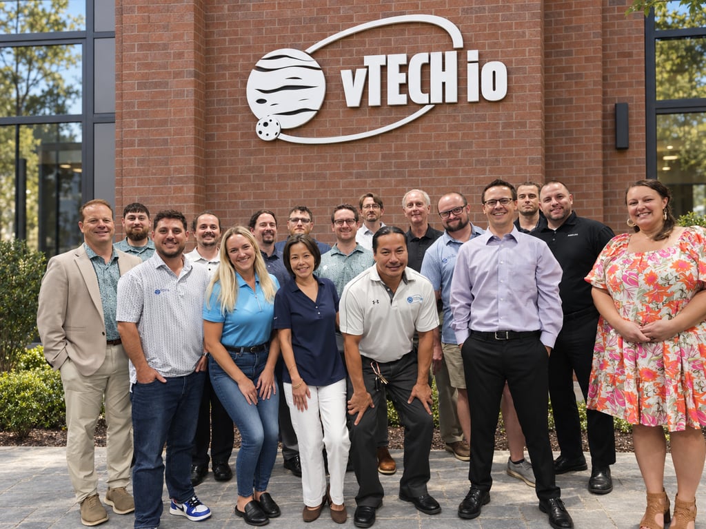 The vTECH io sales, engineering, and leadership team