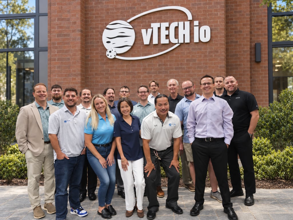 The vTECH io sales, engineering, and leadership team