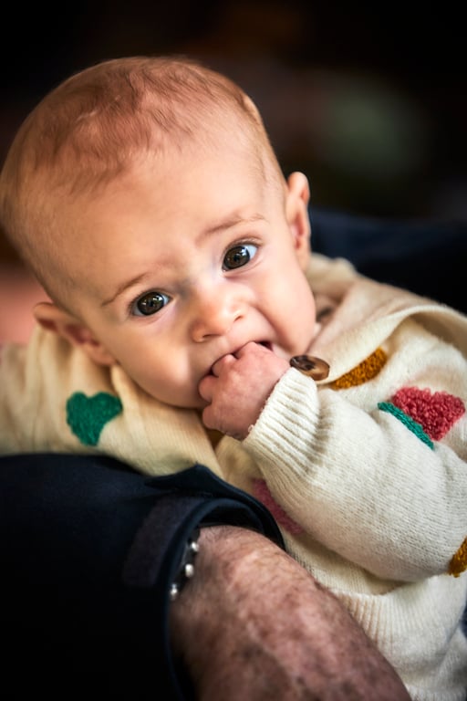 Young child in a candid moment with a thoughtful expression