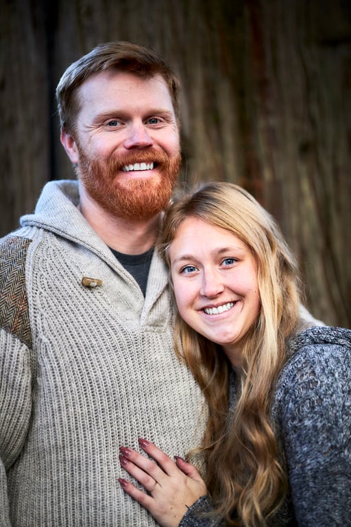 Relaxed outdoor couples moment shared under open skies