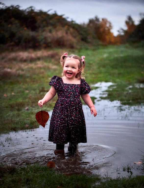 Baby in a sweet candid expression during the session