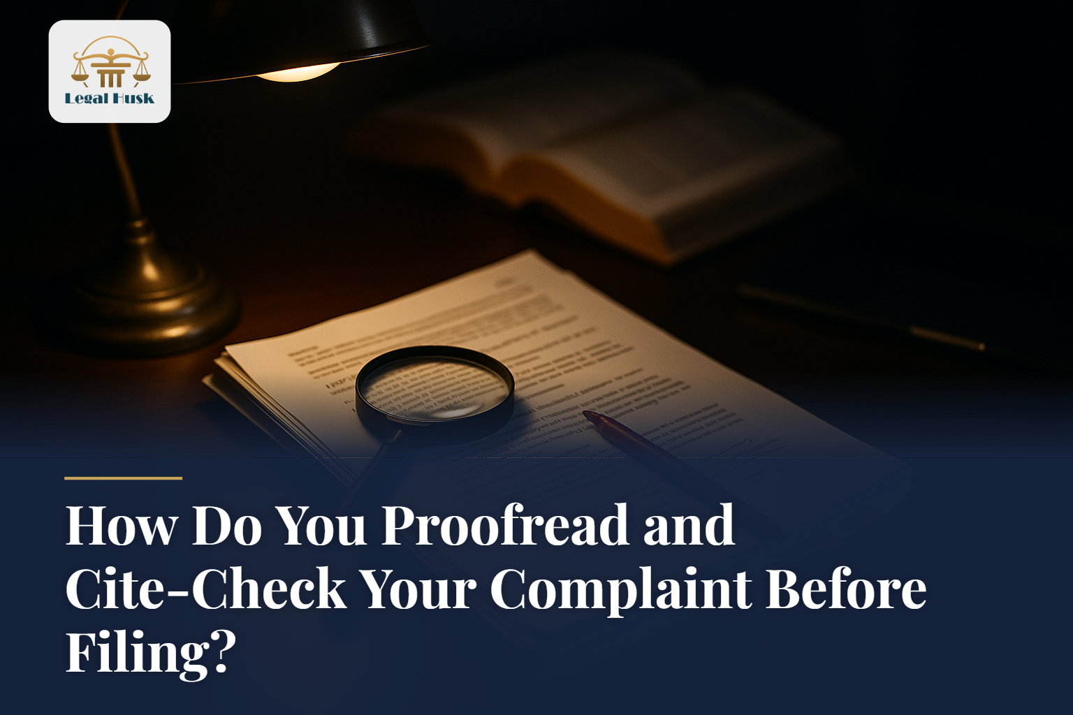 How Do You Proofread and Cite-Check Your Complaint Before Filing?