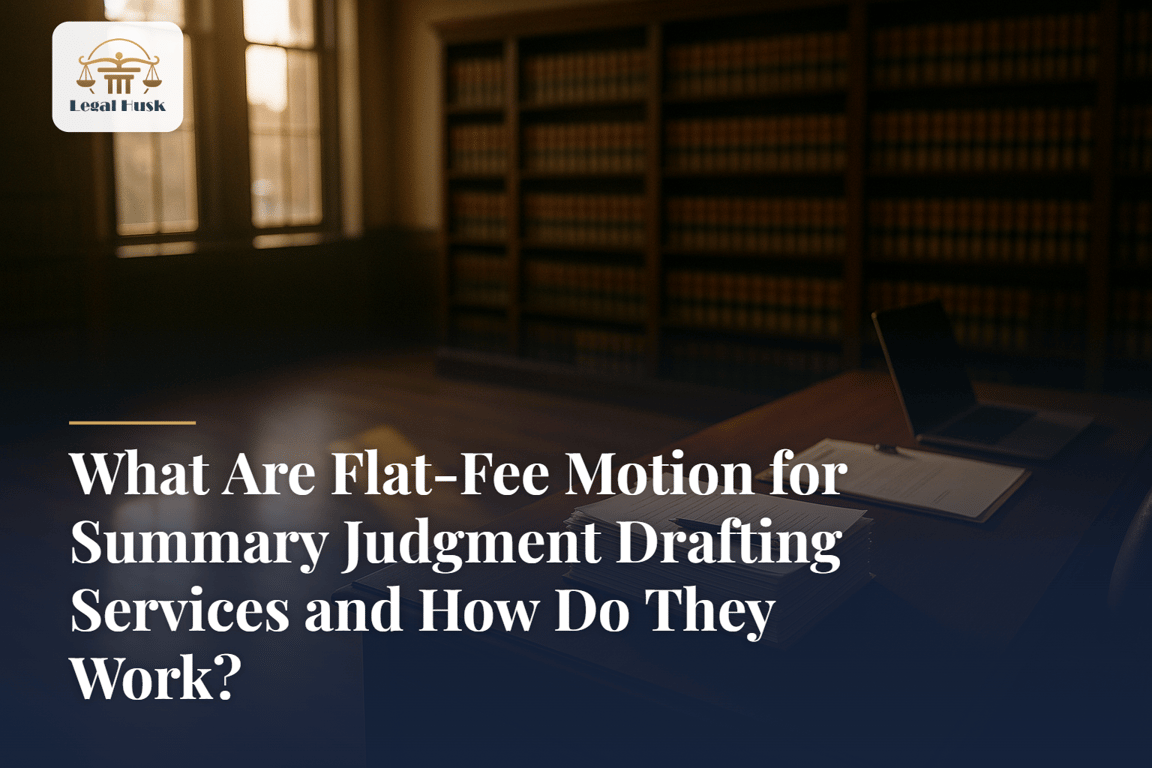 What Are Flat-Fee Motion for Summary Judgment Drafting Services and How Do They Work?