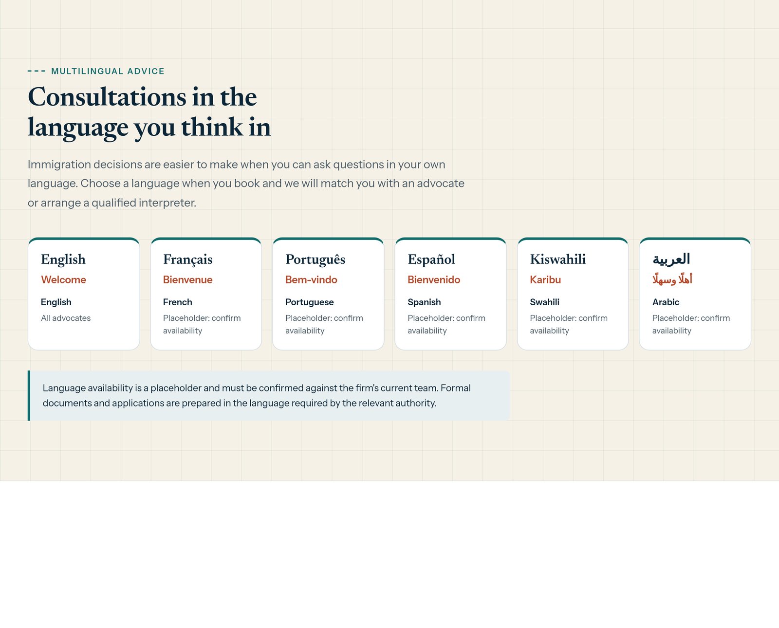 Language Badges component