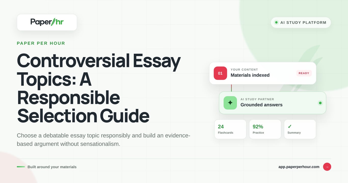 Controversial Essay Topics: A Responsible Selection Guide