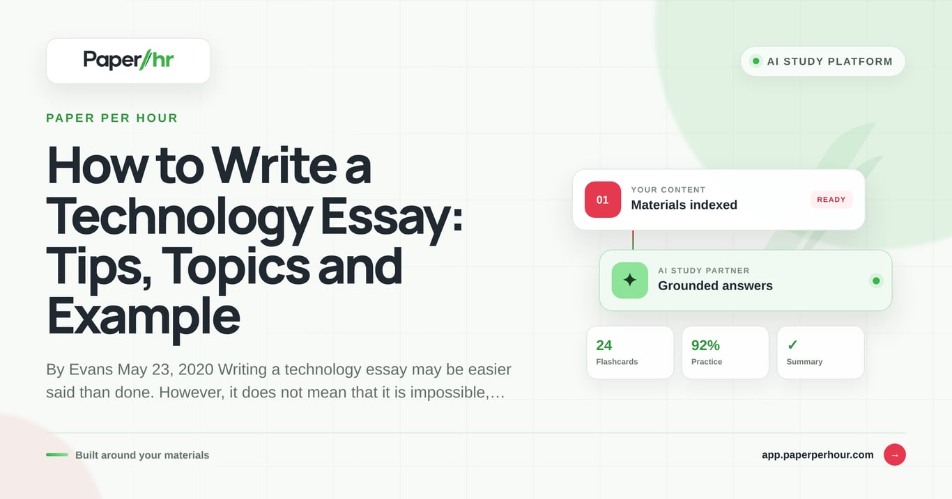 How to Write a Technology Essay: Tips, Topics and Example