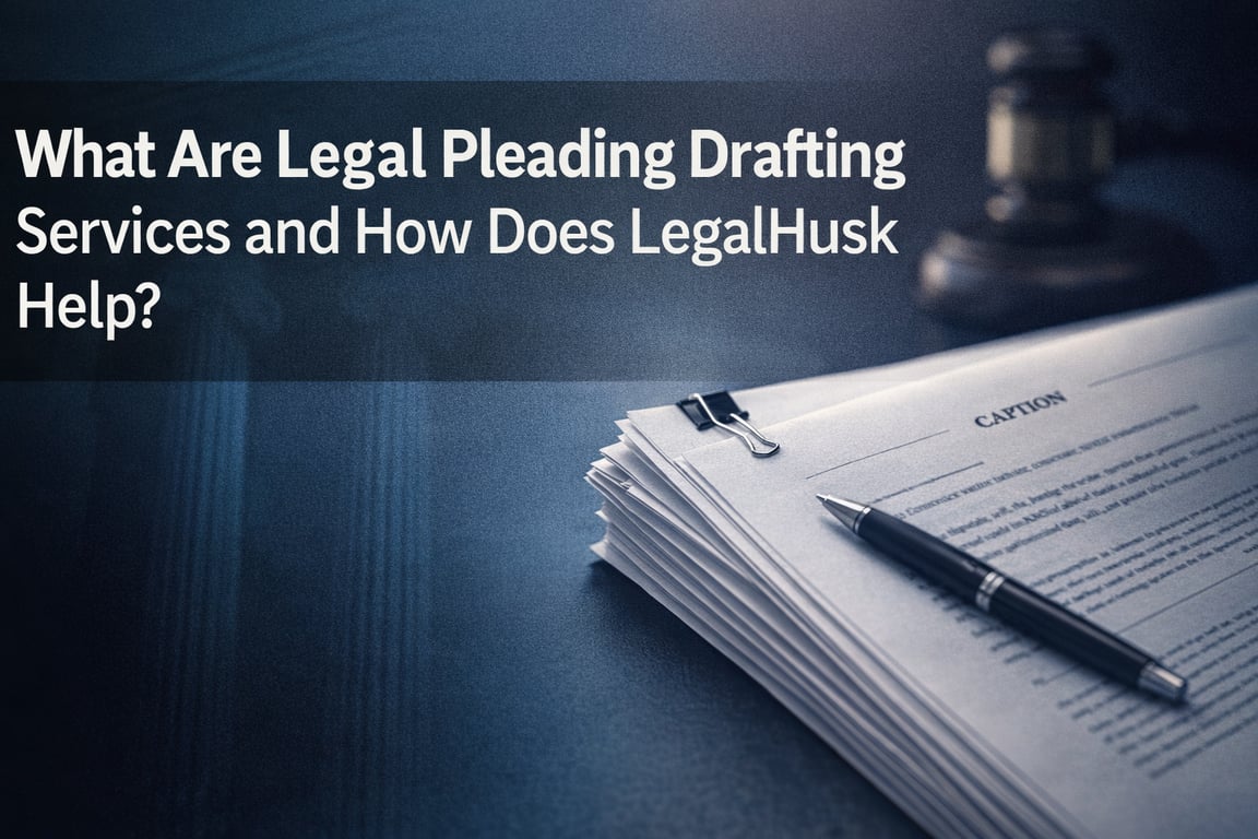 What Are Legal Pleading Drafting Services and How Does LegalHusk Help?
