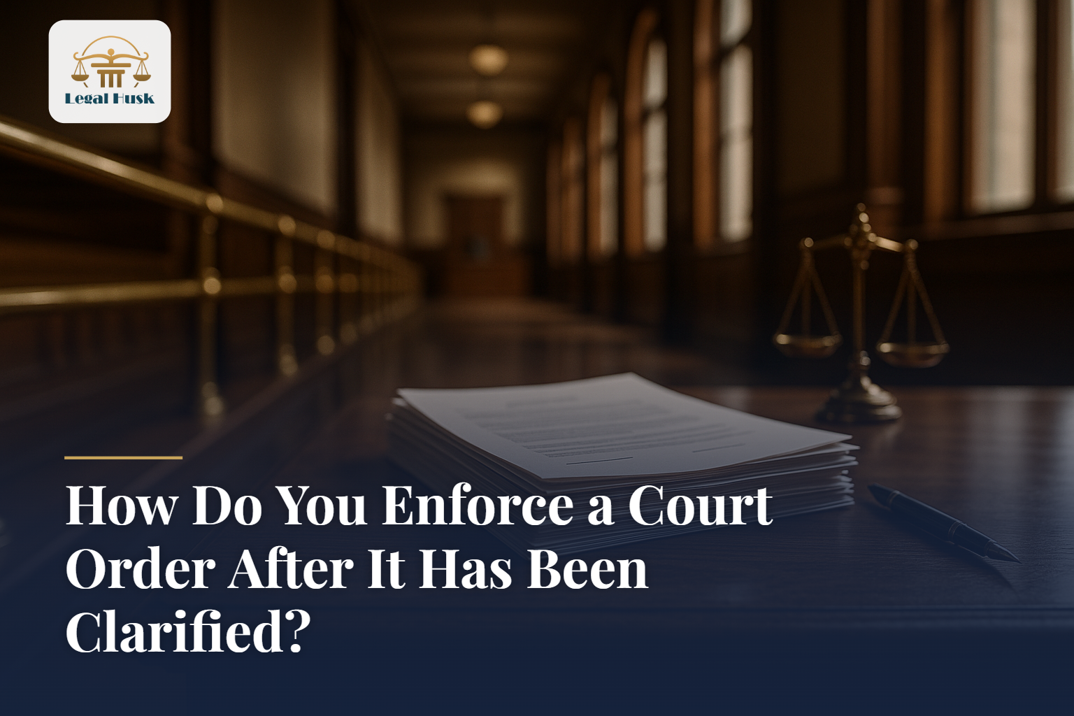 How Do You Enforce a Court Order After It Has Been Clarified?
