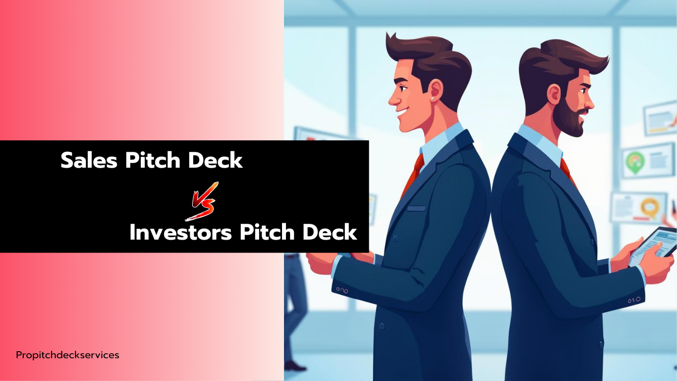 Sales pitch deck vs Investor pitch deck