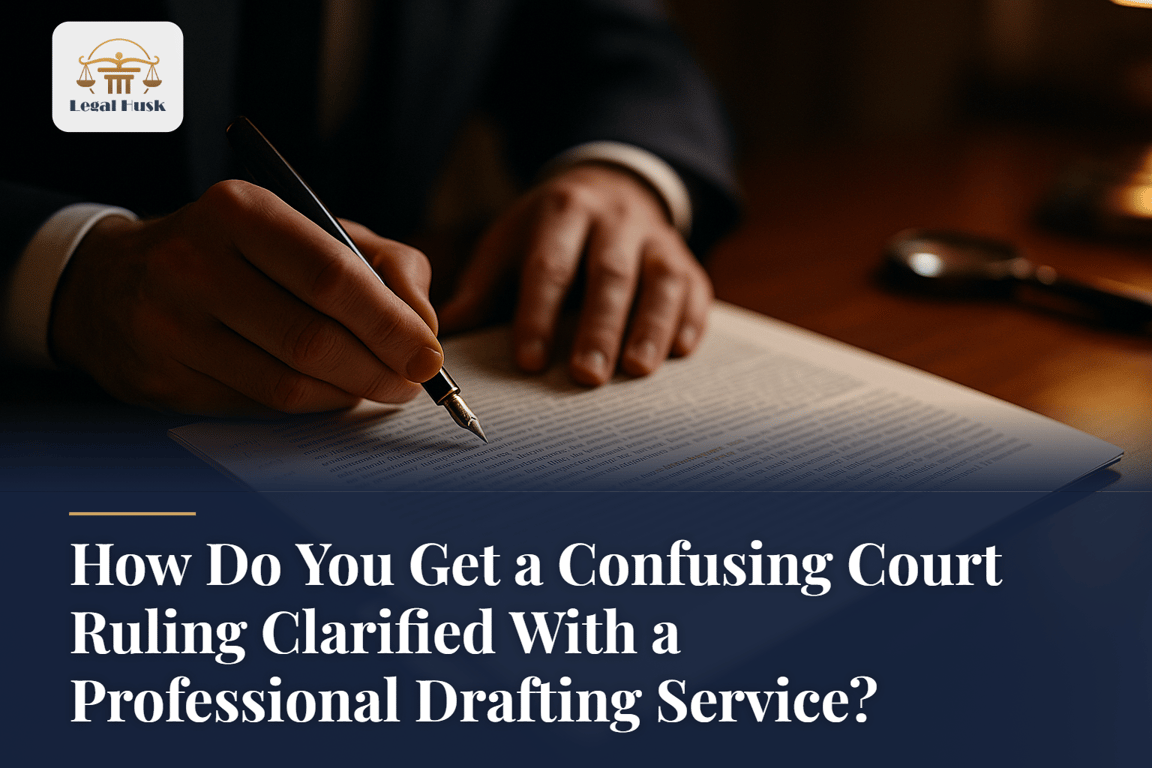 How Do You Get a Confusing Court Ruling Clarified With a Professional Drafting Service?