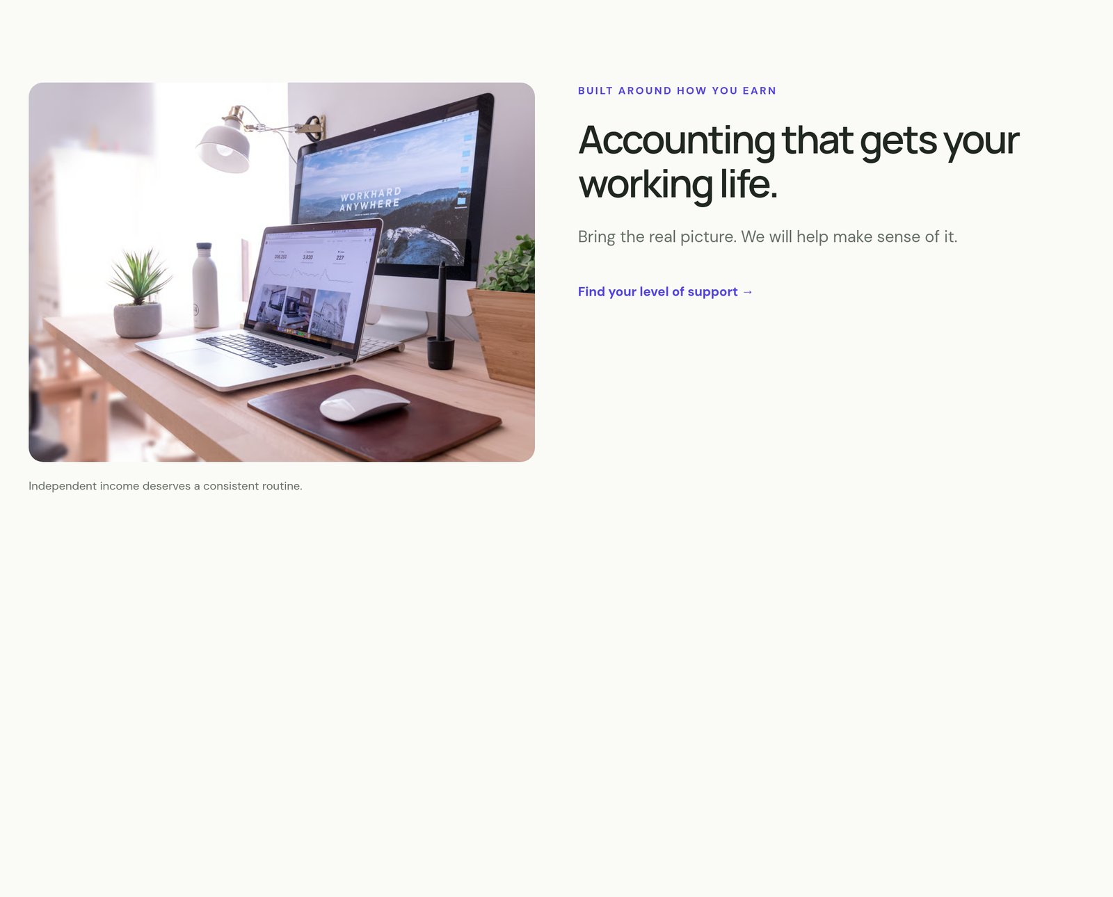 Reusable Audience Section component