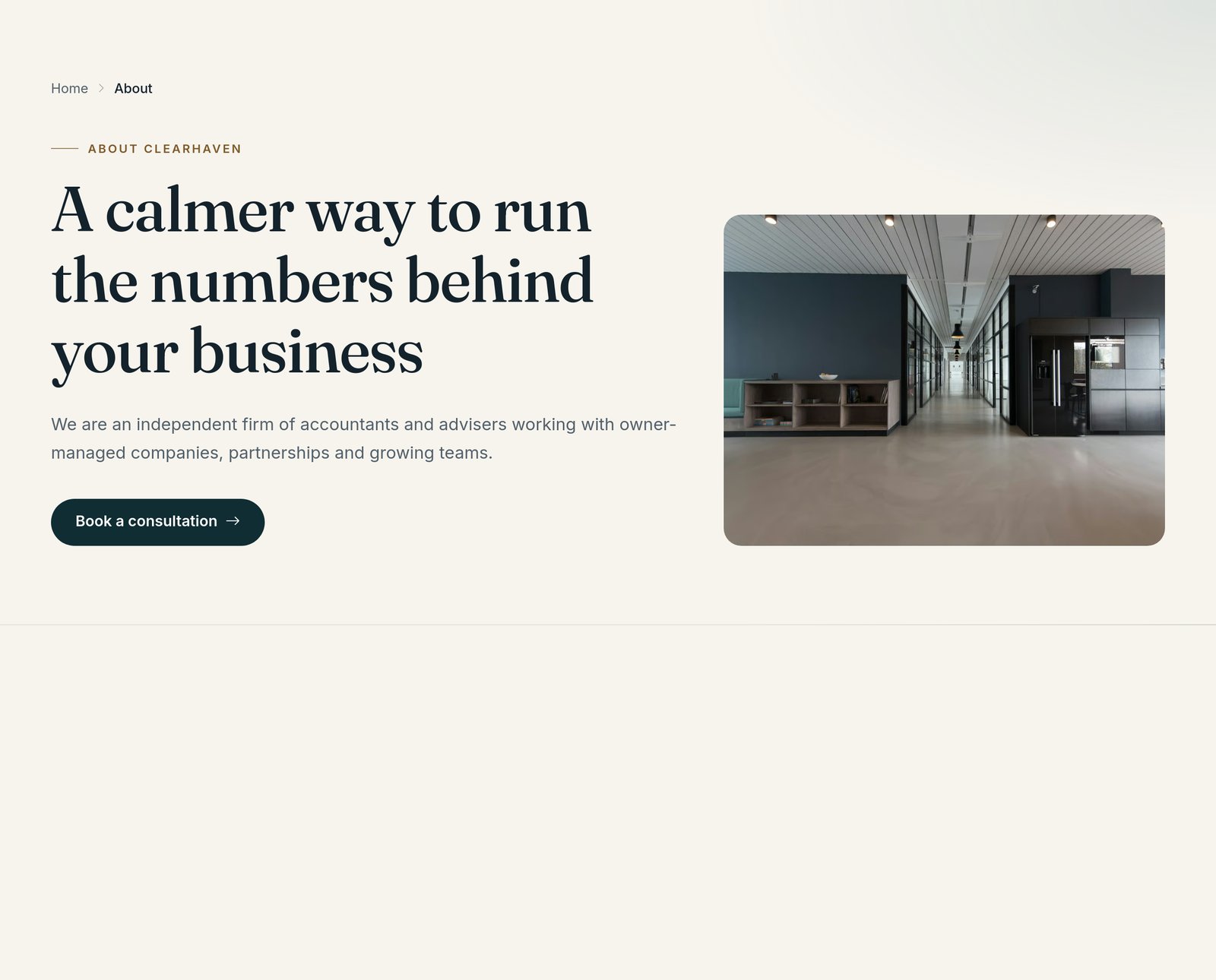Page Hero with Breadcrumbs component