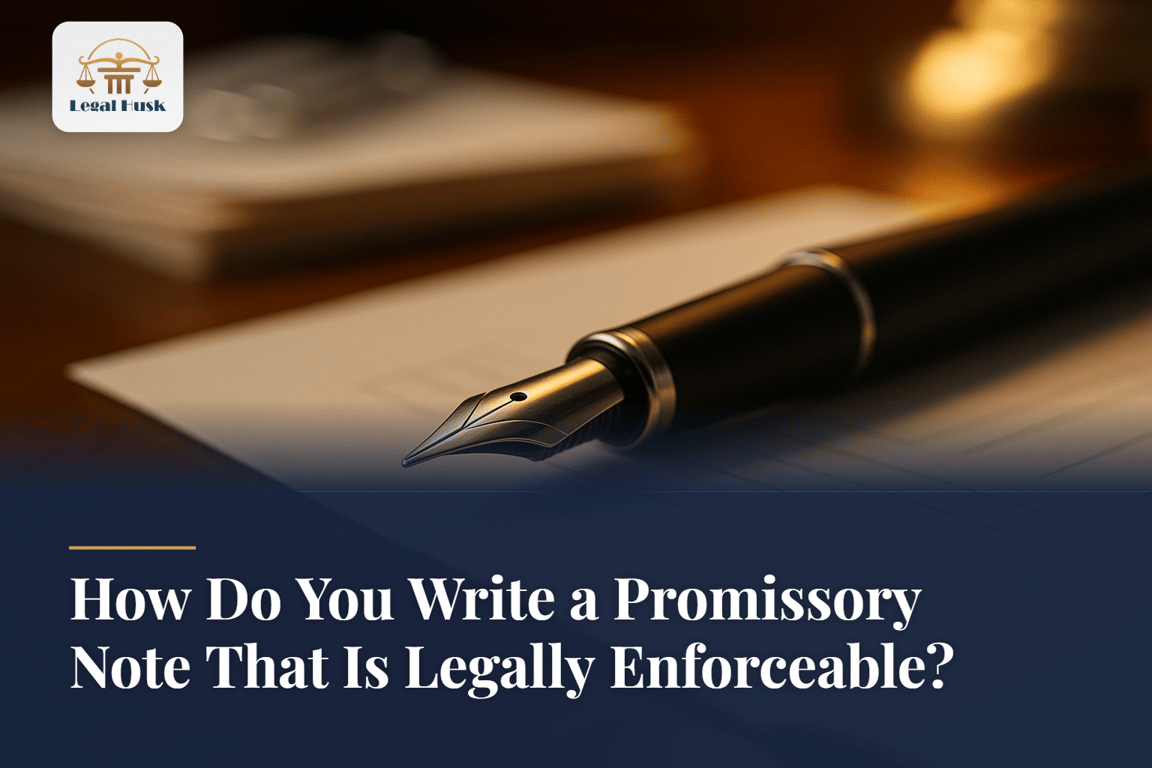 How Do You Write a Promissory Note That Is Legally Enforceable?