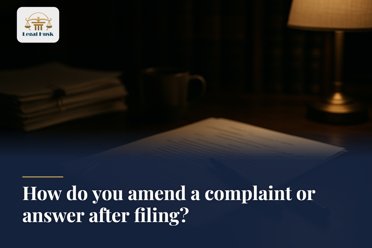 How do you amend a complaint or answer after filing?