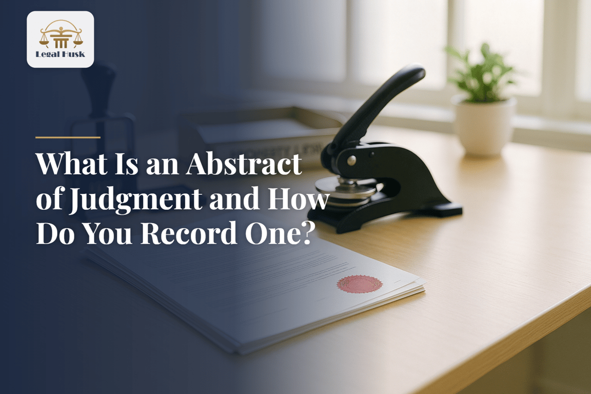 What Is an Abstract of Judgment and How Do You Record One?