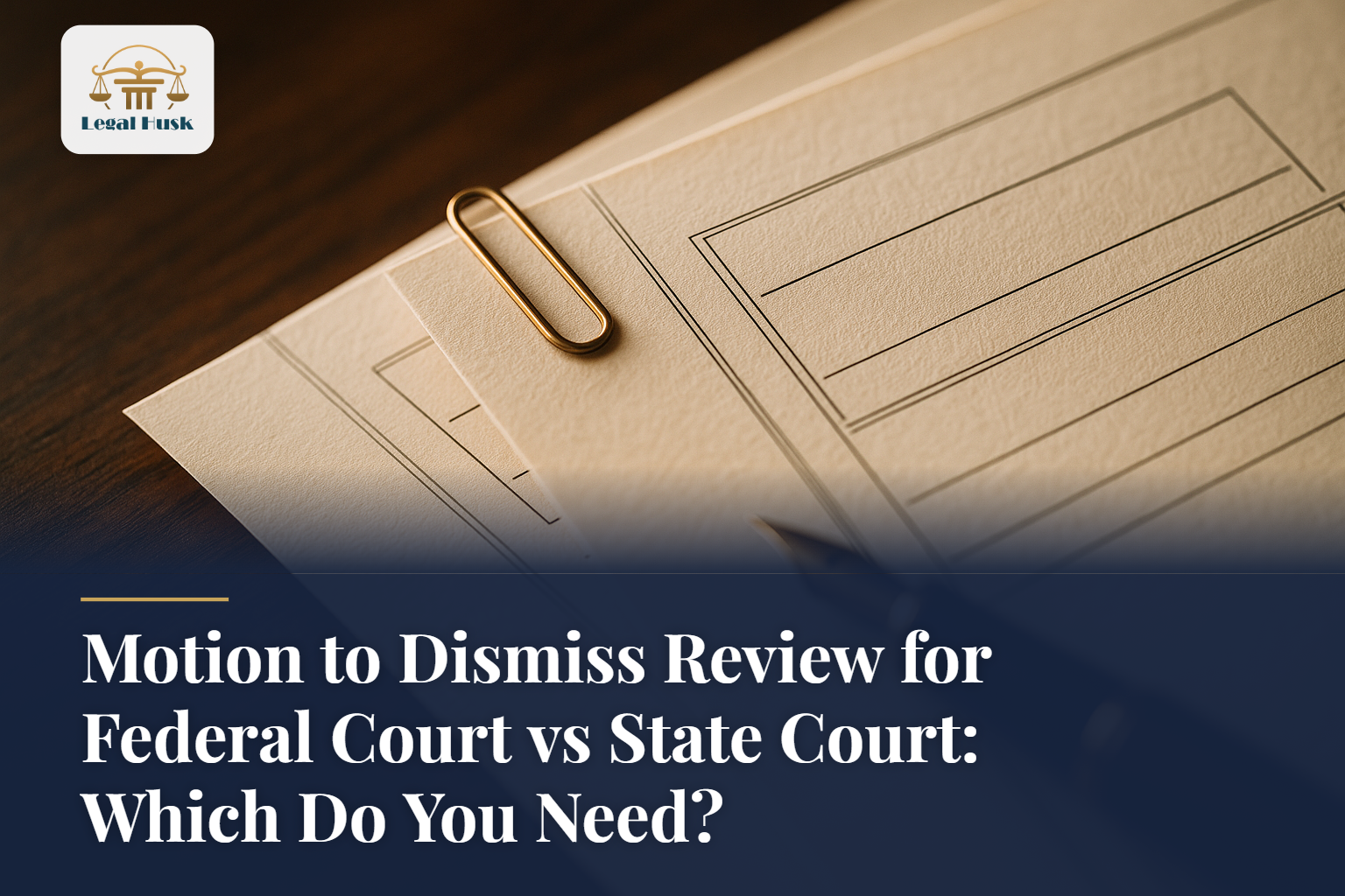 Motion to Dismiss Review for Federal Court vs State Court: Which Do You Need?