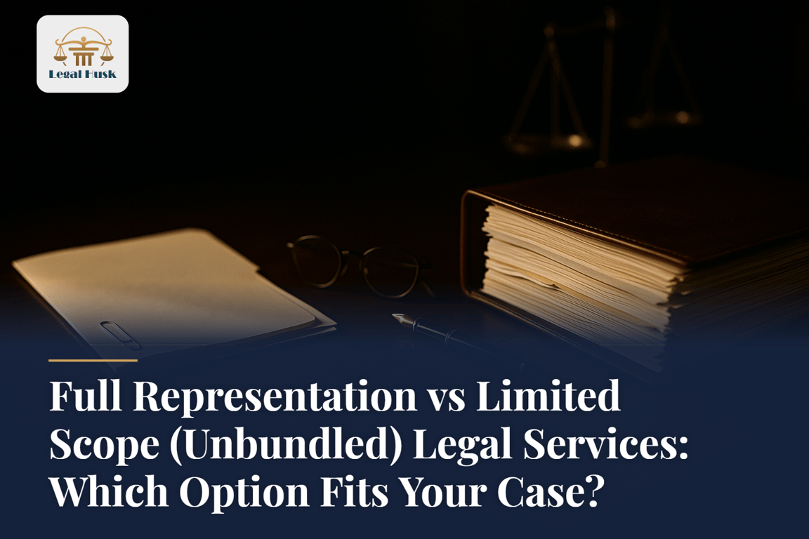 Full Representation vs Limited Scope (Unbundled) Legal Services: Which Option Fits Your Case?